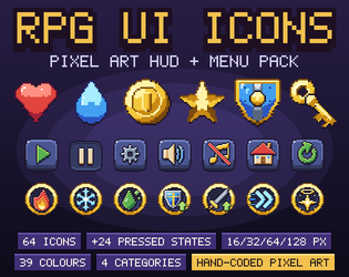 RPG UI Icons — Pixel Art Pack cover